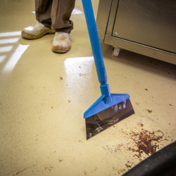 Vikan Hygiene Table and Floor Scraper (260mm / 10.25Inch) - Black (In Use) Vikan Hygiene Table and Floor Scraper (260mm / 10.25Inch) - Black (In Use)