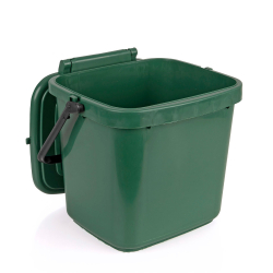 7ltr Green Food Waste Caddy Open 7ltr Green Food Waste Caddy Open