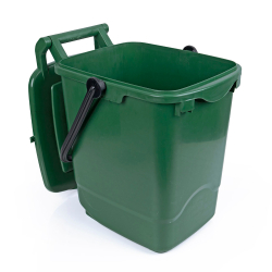 23ltr Green Food Waste Caddy Open 23ltr Green Food Waste Caddy Open