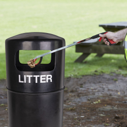 Black Eco 90ltr Outdoor Bin In Use Black Eco 90ltr Outdoor Bin In Use
