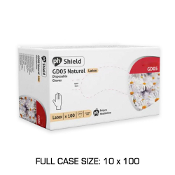 White Latex Powderfree Disposable Gloves - Box of 100 (Packaging) White Latex Powderfree Disposable Gloves - Box of 100 (Packaging)