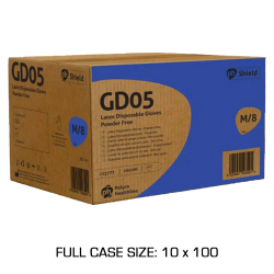 White Latex Powderfree Disposable Gloves - Box of 100 (Full Case of 10 x 100 Gloves) White Latex Powderfree Disposable Gloves - Box of 100 (Full Case of 10 x 100 Gloves)