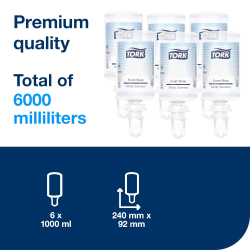 520501 S4 Tork Mild Foam Soap Case Usage 520501 S4 Tork Mild Foam Soap Case Usage