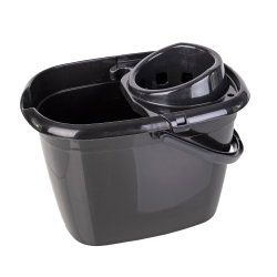 Black 14ltr Plastic Mop Bucket Black 14ltr Plastic Mop Bucket
