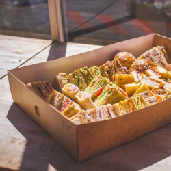 Food platter insert with food Food platter insert with food