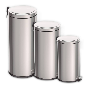 Stainless Steel Pedal Bins - Each Stainless Steel Pedal Bins - Each