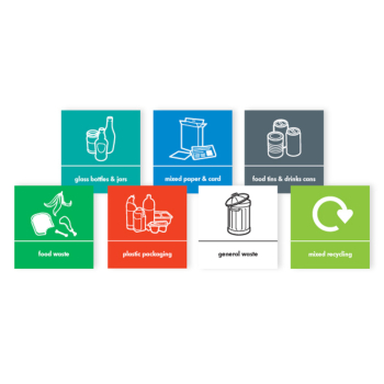 Recycling Adhesive Label - English Recycling Adhesive Label - English
