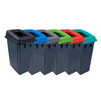 Recycling Buddy Bin & Colour Coded Lid (60ltr) - Each Recycling Buddy Bin & Colour Coded Lid (60ltr) - Each
