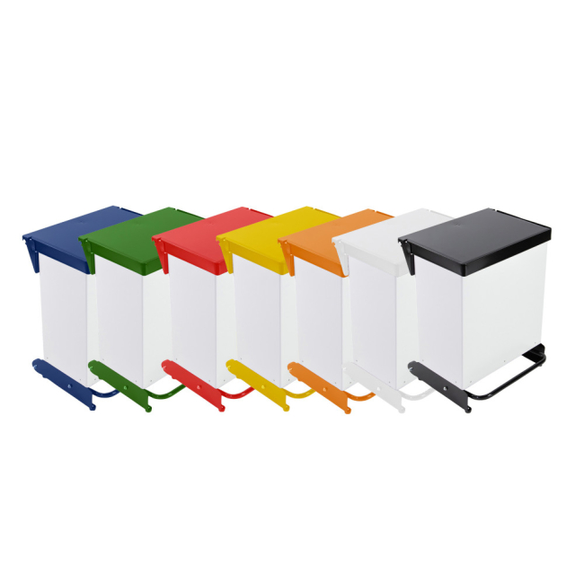 Enclosed Fire Retardant Pedal Bin (36ltr) - Each Enclosed Fire Retardant Pedal Bin (36ltr) - Each