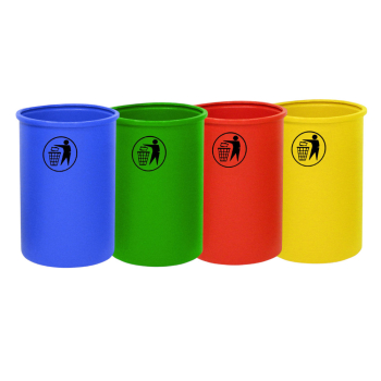 Open Top Tidy Man Litter Bins (95ltr) - Each Open Top Tidy Man Litter Bins (95ltr) - Each