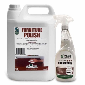 System Hygiene Gloss Liquid Furniture Polish - 5ltr/ 750ml System Hygiene Gloss Liquid Furniture Polish - 5ltr/ 750ml