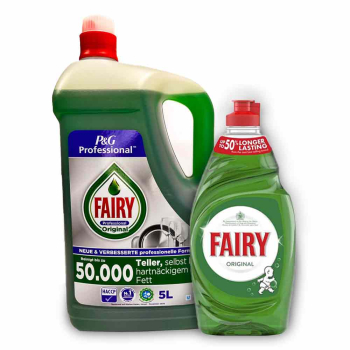 Original Fairy Washing Up Liquid - 5ltr / 654ml / 320ml Original Fairy Washing Up Liquid - 5ltr / 654ml / 320ml