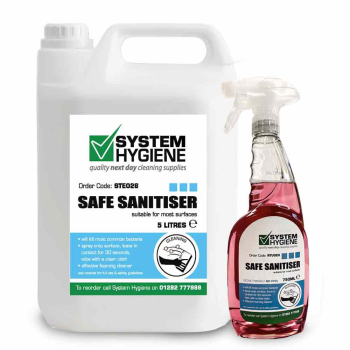 System Hygiene Safe Sanitiser - 750ml / 5ltr System Hygiene Safe Sanitiser - 750ml / 5ltr