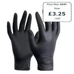 Black Nitrile Disposable Gloves