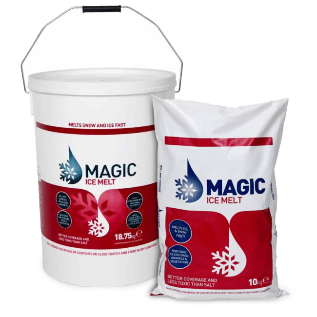 Original Magic Ice Melt De-Icer - Available in 10kg & 18.75kg Original Magic Ice Melt De-Icer - Available in 10kg & 18.75kg