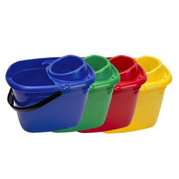 Plastic Mop Bucket & Wringer - 14ltr Plastic Mop Bucket & Wringer - 14ltr