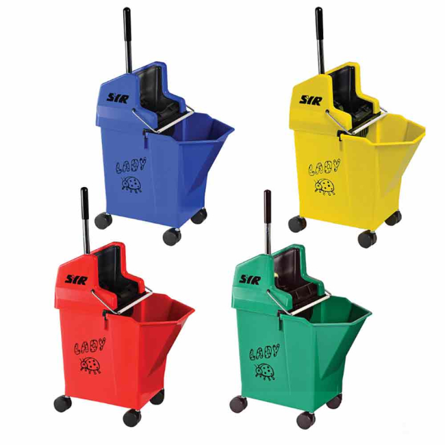 SYR Ladybug Mop Bucket & Wringer - 9ltr SYR Ladybug Mop Bucket & Wringer - 9ltr