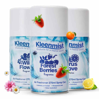 Kleenmist Fragranced Air Fresheners 270ml - Case of 12 Kleenmist Fragranced Air Fresheners 270ml - Case of 12