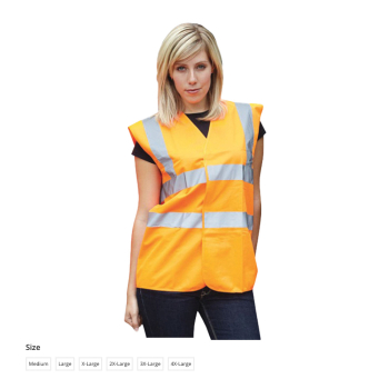 High Visibility Orange Waistcoat High Visibility Orange Waistcoat