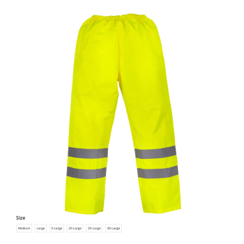 High Visibility Over Trousers - Pair High Visibility Over Trousers - Pair