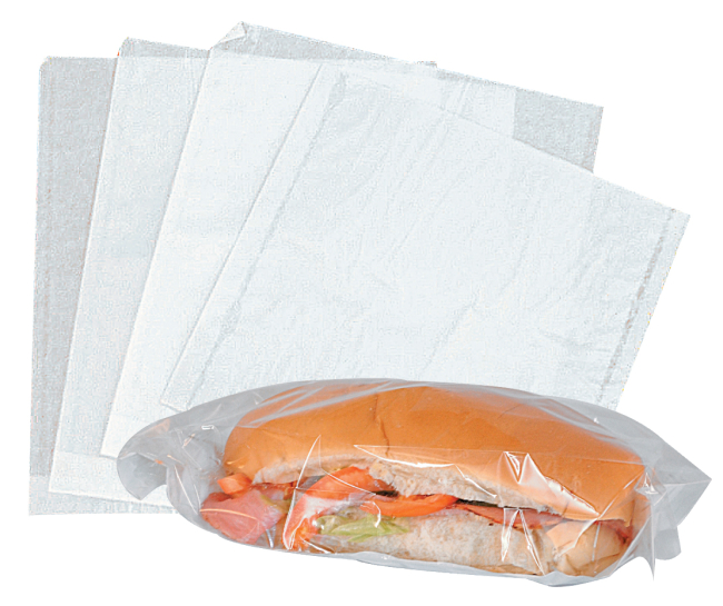14Inch Film Fronted White Baguette Bags - Case of 1000 14Inch Film Fronted White Baguette Bags - Case of 1000