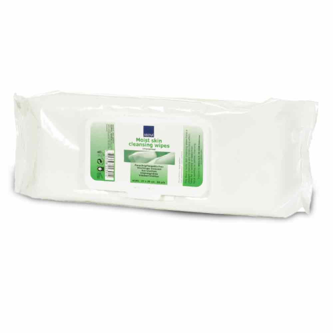 Abena Moist Skin Cleansing Wipes - Pack of 80 Abena Moist Skin Cleansing Wipes - Pack of 80