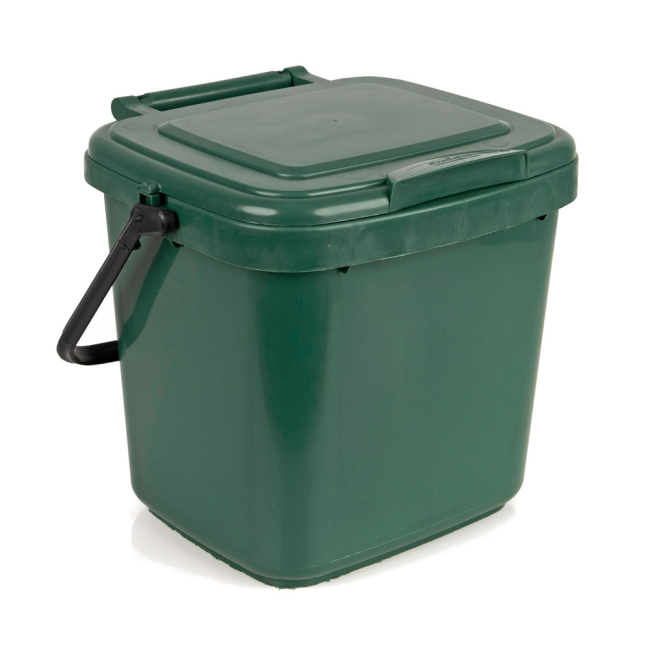Green Portable Food Waste Caddy 7ltr - Each Green Portable Food Waste Caddy 7ltr - Each