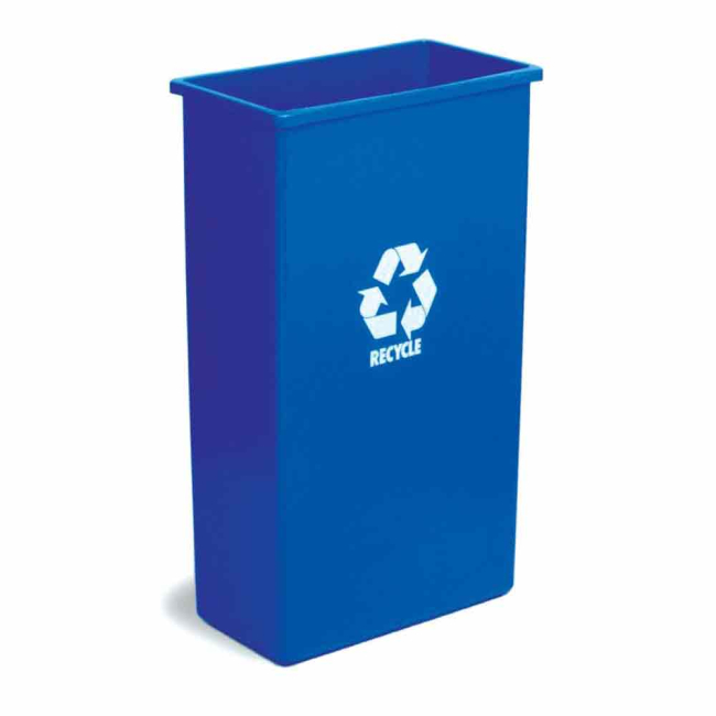 Blue Wallhugger Tall Boy Waste Bin (90ltr) - Each Blue Wallhugger Tall Boy Waste Bin (90ltr) - Each