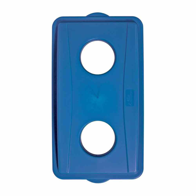 Blue Bottles & Cans Wallhugger Recycle Lid - Each Blue Bottles & Cans Wallhugger Recycle Lid - Each