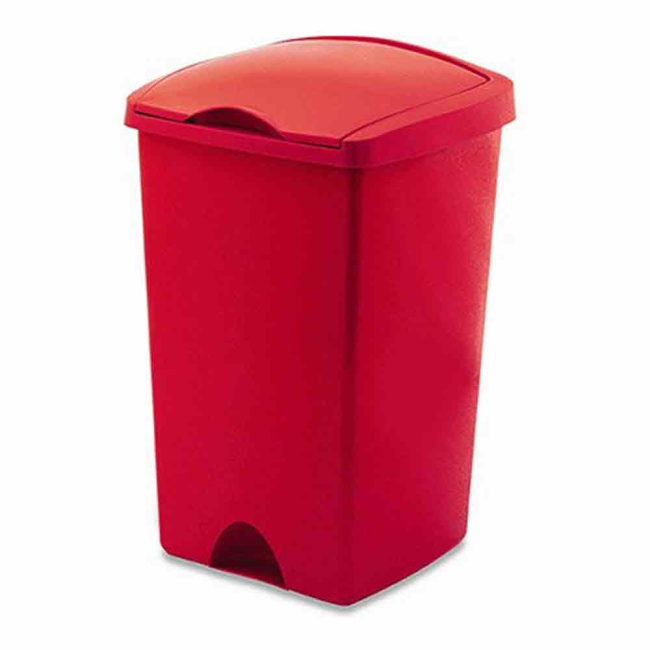 Red Addis 50ltr Lift Top Lid Bin - Each Red Addis 50ltr Lift Top Lid Bin - Each