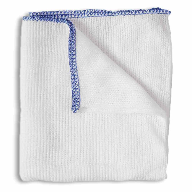 Blue Trim Bleached Dishcloth (18Inchx10Inch) - Pack of 20 Blue Trim Bleached Dishcloth (18Inchx10Inch) - Pack of 20