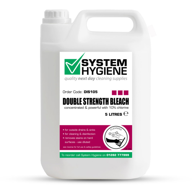 System Hygiene Double Strength Bleach - 5ltr System Hygiene Double Strength Bleach - 5ltr