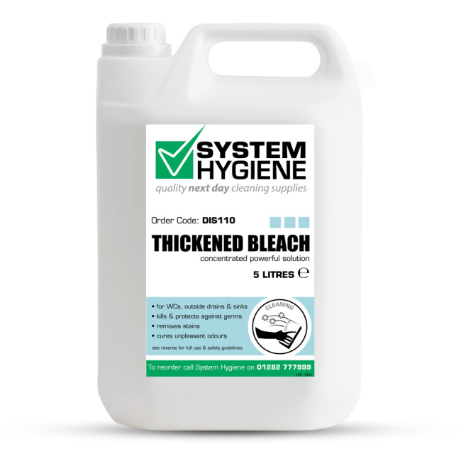System Hygiene Thickened Bleach - 5ltr System Hygiene Thickened Bleach - 5ltr