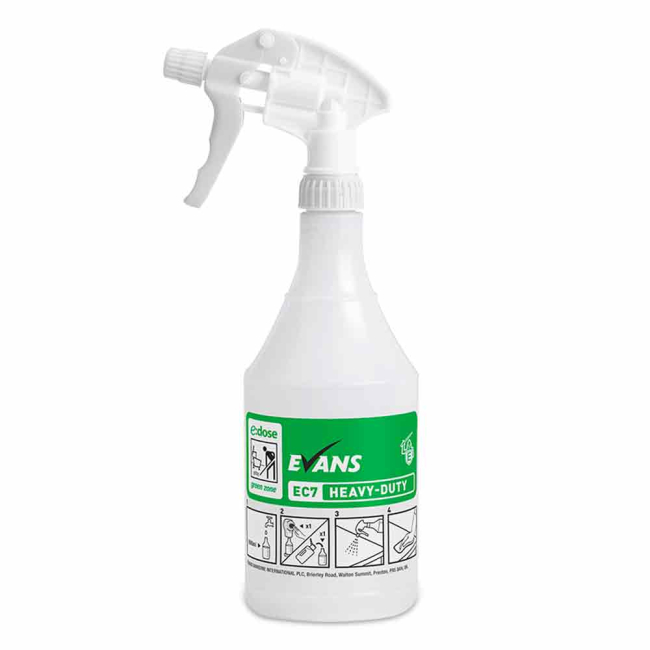 Evans Vanodine EC7 (Green Zone) Empty Bottle & Trigger Spray Evans Vanodine EC7 (Green Zone) Empty Bottle & Trigger Spray