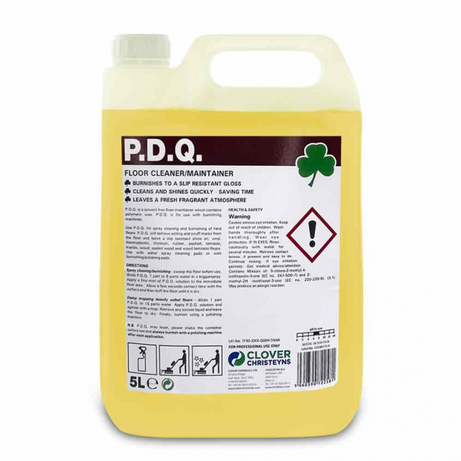 Pdq Clover Machine Floor Maintainers Clover P.D.Q. Floor Cleaner & Maintainer - 5ltr ...