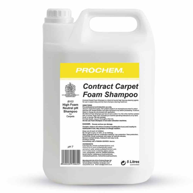Prochem (B103) Contact Carpet Cleaner - 5ltr Prochem (B103) Contact Carpet Cleaner - 5ltr