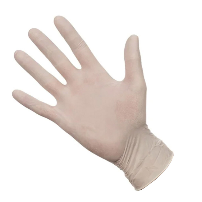 Latex Powderfree Disposable Gloves (Medium) - Box of 100 Latex Powderfree Disposable Gloves (Medium) - Box of 100