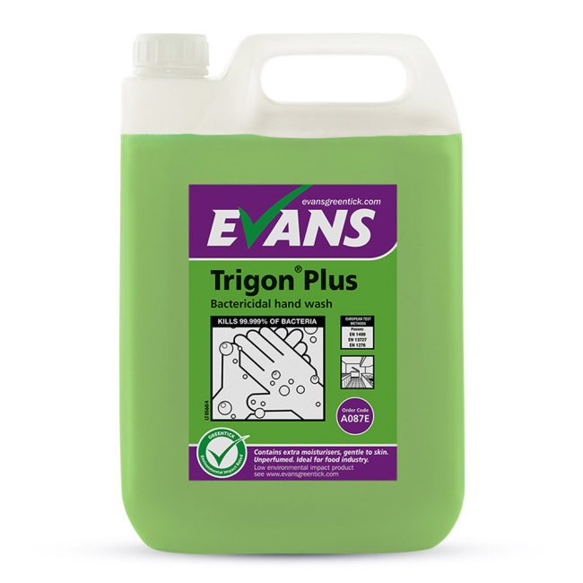 Evans Vanodine Trigon Plus Bactericidal Hand Wash - 5ltr Evans Vanodine Trigon Plus Bactericidal Hand Wash - 5ltr