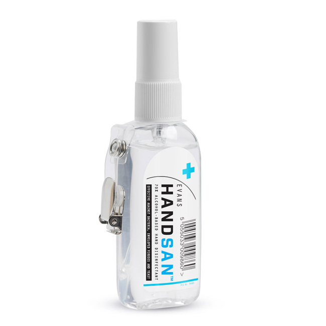 Evans Vanodine Handsan Alcohol Hand Sanitiser - Case of 12 x 75ml Evans Vanodine Handsan Alcohol Hand Sanitiser - Case of 12 x 75ml