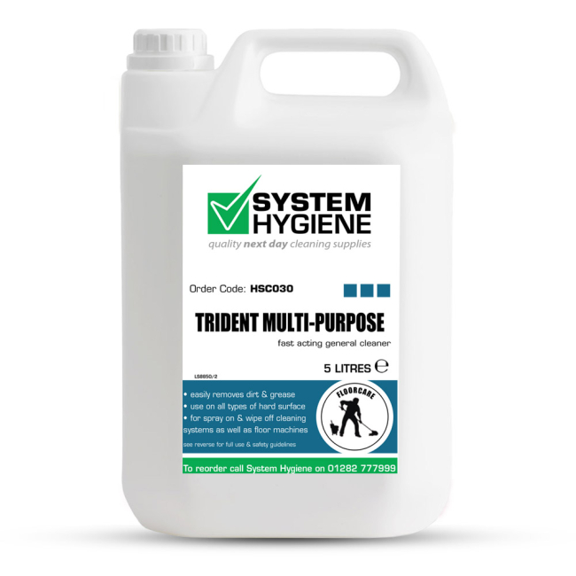System Hygiene Trident Multi-Purpose Cleaner - 5ltr System Hygiene Trident Multi-Purpose Cleaner - 5ltr