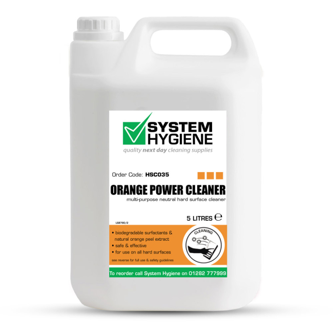 System Hygiene Orange Power Natural Cleaner - 5ltr System Hygiene Orange Power Natural Cleaner - 5ltr