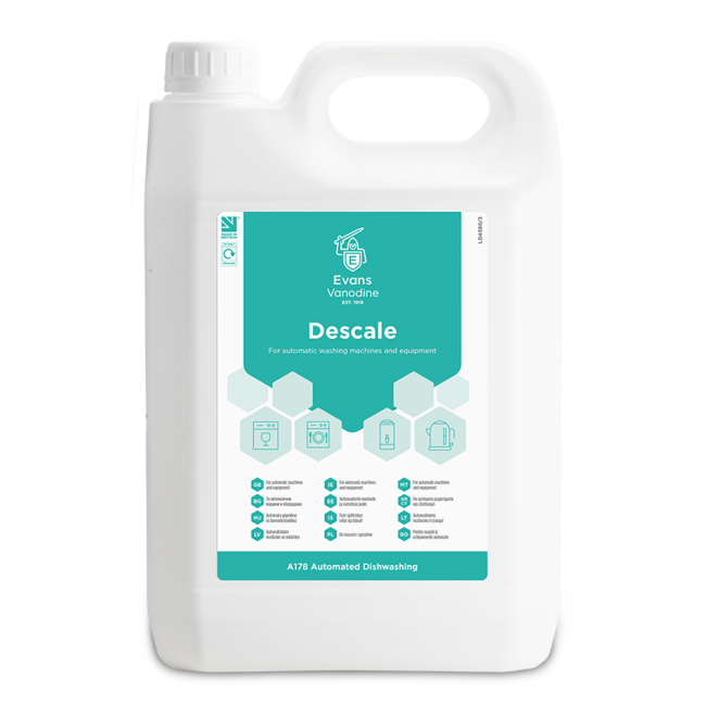 Evans Vanodine Descale Limescale Remover - 5ltr Evans Vanodine Descale Limescale Remover - 5ltr