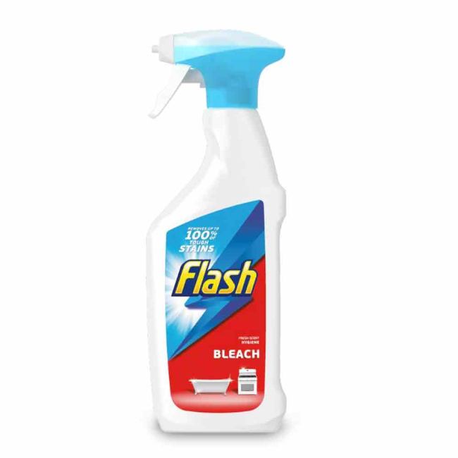 Flash Bathroom Spray Cleaner with Bleach - 450ml Flash Bathroom Spray Cleaner with Bleach - 450ml