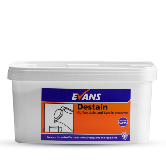 Evans Vanodine Destain Coffee Stain & Tannin Powder - 5kg Evans Vanodine Destain Coffee Stain & Tannin Powder - 5kg