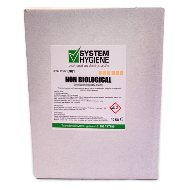 System Hygiene Non-Bio Laundry Powder - 10kg System Hygiene Non-Bio Laundry Powder - 10kg