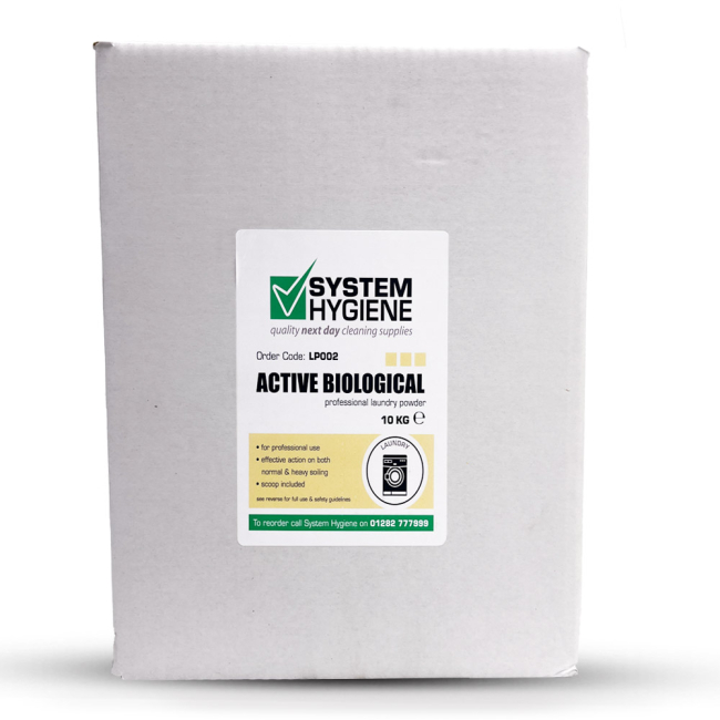 System Hygiene Active Biological Laundry Powder - 10kg System Hygiene Active Biological Laundry Powder - 10kg