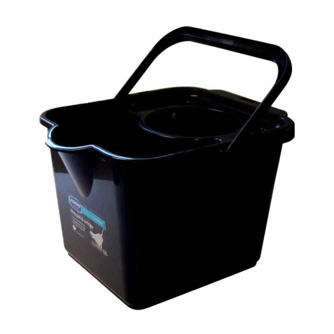 Black Addis Plastic Mop Bucket - 12ltr - Each Black Addis Plastic Mop Bucket - 12ltr - Each