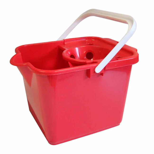 Red Addis Plastic Mop Bucket - 12ltr - Each Red Addis Plastic Mop Bucket - 12ltr - Each