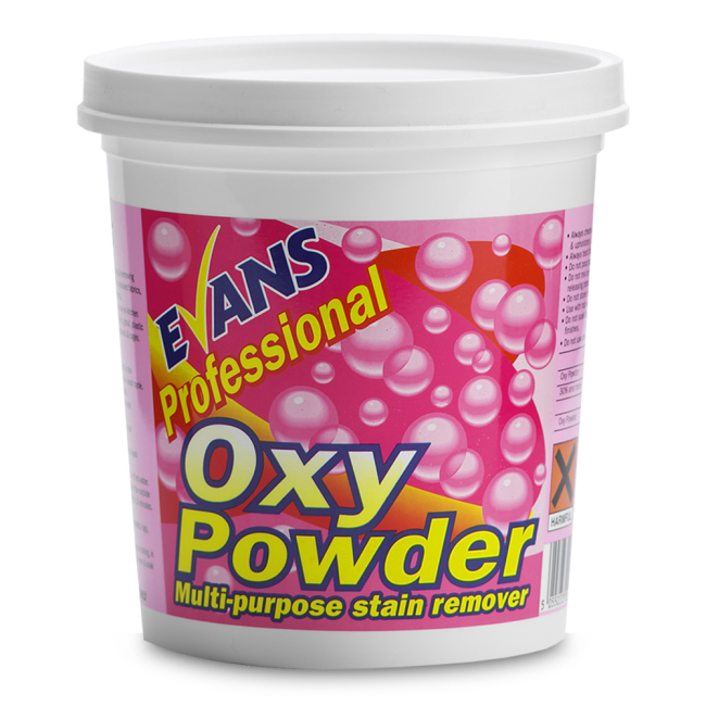 Evans Vanodine Oxy Powder Multi-Purpose Stain Remover - 1kg Evans Vanodine Oxy Powder Multi-Purpose Stain Remover - 1kg