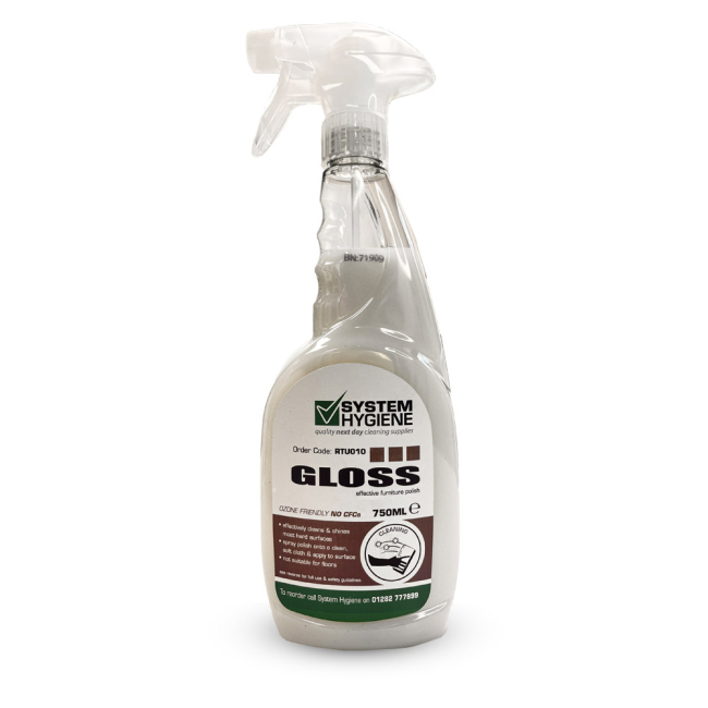 System Hygiene Gloss Liquid Furniture Polish - 750ml System Hygiene Gloss Liquid Furniture Polish - 750ml